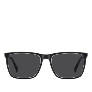 بولارويد نظارة شمسية بعدسات مستقطبة للرجال من بي ال دي 4180/S لون اسود/رمادي مستقطب 58/17/145، لون اسود/رمادي، 58/17/145