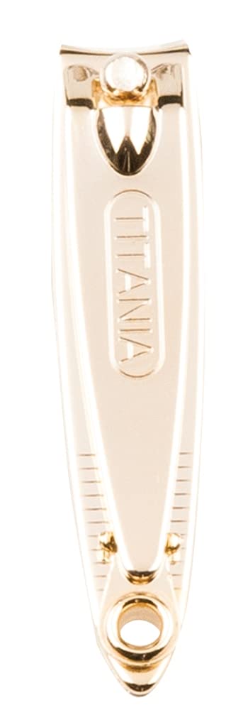 41VRbbbaNwS قصافة اظافر معدن من تيتانيا 1055 - ذهبي