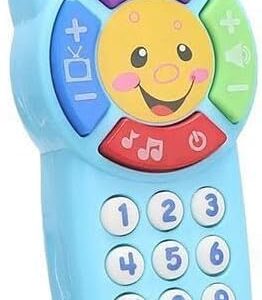 لعبة هاتف تعليمية موسيقية للأطفال، تصميم جهاز تحكم عن بعد مع أضواء وأرقام وأشكال