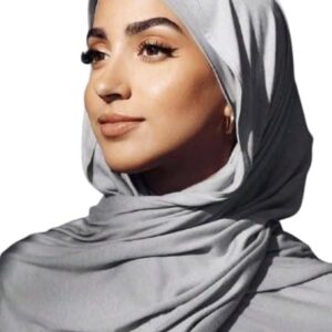 طقم طرحة مع بندانة – خامة قطن ليكرا – مقاس 2م × 60سم