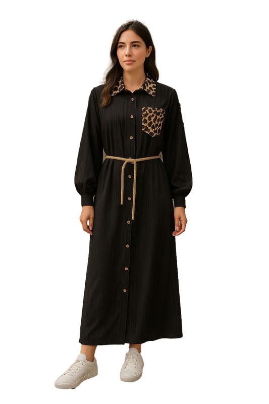 41Y8AH7VyZL دريس الخامة كورشة مضلع المقاس وان سايز يلبس 90كيلو للنساء GAMAL SONS FOR ABAYA GS-927-42531-Parent