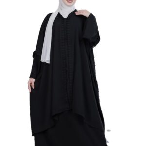طقم 3 قطع بلوزه وجيبه ونقاب كريب مقاس موحد يلبس ل 100 ك للنساء من GAMAL SONS FOR ABAYA , 8040GS10907-Parent