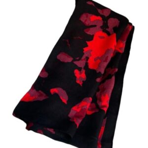 سكارف حجاب من مزيج القطن خفيف الوزن بطبعات ونقشات متعددة