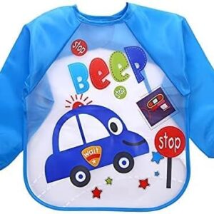 جيني مرايل اطفال متعددة الالوان مقاومة للماء بتصميم كرتوني - كم طويل - قطعة واحدة - لحديثي الولادة - للاطفال الصغار