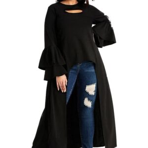 اف جي فستان كاجوالغير متناسق - لون اسودللنساء نساء