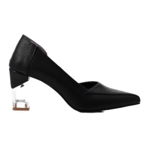 حذاء بكعب عالي للنساء، كعب شفاف