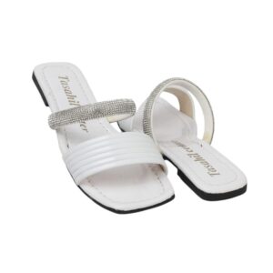 سليبر فلات لامع جلد للنساء 800