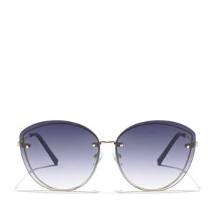 التعتيم نظارة شمسية للنساء من ايوا بتصميم عين القطة للحماية من الاشعة فوق البنفسجية UV400 (ذهبي ياباني، رمادي)