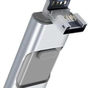 Bolivia's Flash Drive, 256GB USB 3.0 Memory Stick with Dual Connectors, High Speed Thumb Drive for Smartphones and Computers, Portable Storage Device for Photos Videos Music Files