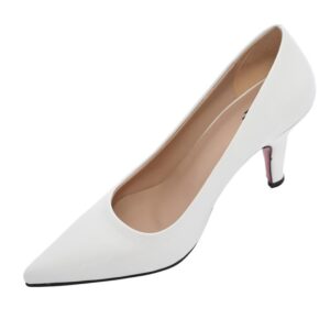 حذاء جلد بكعب للنساء من اتش ايه