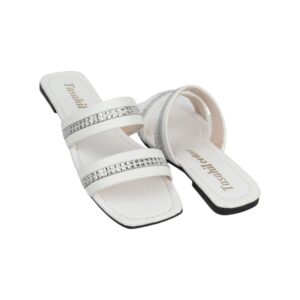 سليبر فلات لامع جلد للنساء 857