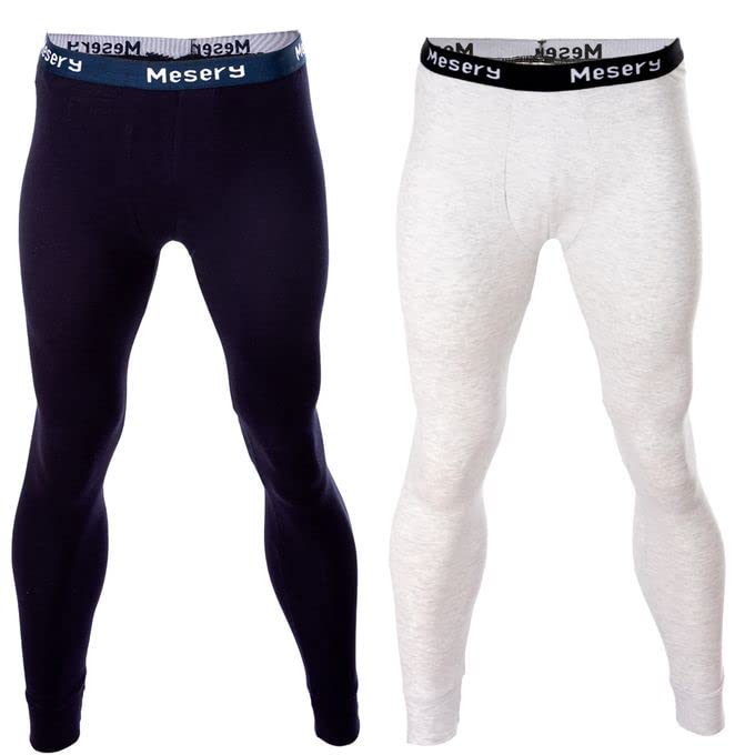41kbExZwJ3L بنطلون داخلي للرجال - عبوة من قطعتين, متعدد الألوان, XL، قطن