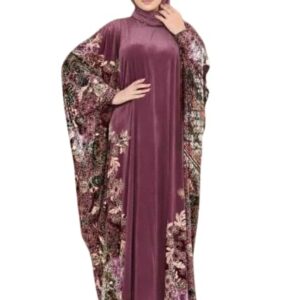 إسدال صلاة واستقبال وخروج حريمي قطيفة جنجاي مطبوعة مستوردة خامة تقيلة – فري سايز يناسب من 60 إلى 150 كجم