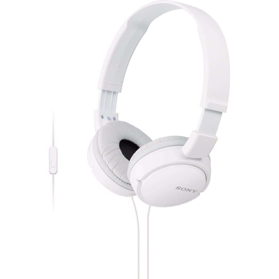 41mqxtrUBcL Sony MDR-ZX110AP Extra Bass Smartphone Headset With Mic (White) Headphone -, MDRZX110AP/W, 3.5mm Mini-jack pin, One Size