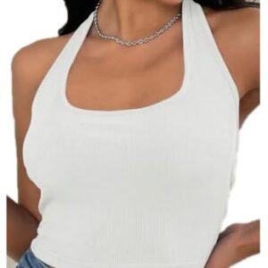 تي شيرت رقبه نسائي مصنوع من القطن المضلع