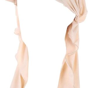 وشاح رأس ملتف وقبعة واقية من الشمس للنساء، بونيه حجاب إسلامي قابل للسحب، وشاح راس لف لفقدان الشعر (بيج)