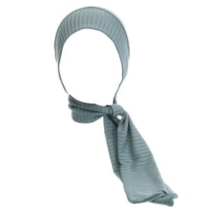 تربون حجاب بنقشة مضلعة مع شريط رأس بأستك للنساء من حجابية