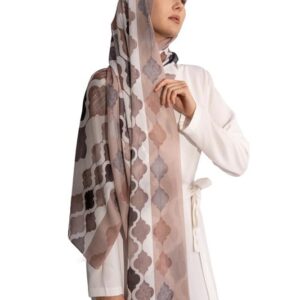 Women's Printed Chiffon Hijab Scarf – Lightweight Size 200 × 75 cm - Multicolor PT0033