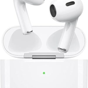 SH PROTECT TOUCH SH SH-PROTECT True Wireless Earbuds-3 Smart Sensor Wireless Charging, 2 Mics for AI Clear Calls, Bluetooth5.3 Headphones with Charging Case for Android/iPhone