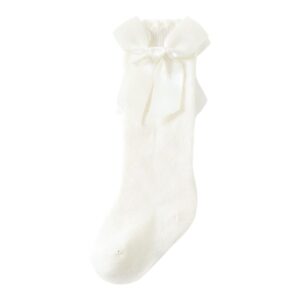 شراب طويل للأطفال بناتي بفيونكة، من عمر0 الي 18 شهرآ متوفر بألوان أبيض، رمادي، أحمر، بينك، أسود، زيتي 236