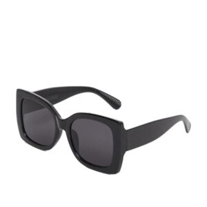 نظارة شمسية بتصميم عين القطة باطار عريض للنساء من ستايلي، مقاس واحد - اسود