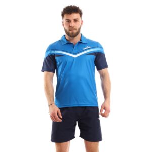 قميص بولو سبورتيف للرجال من ديادورا, أزرق, M