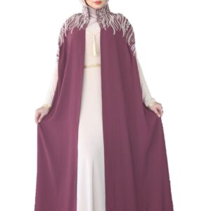 ملحفه شعله خامه كريب تلبيسه فيزون المقاس وان سايز يلبس الي 100 كيلو للنساء GAMAL SONS FOR ABAYA GS-800Parent
