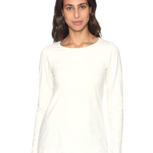 فانلة داخلية سادة برقبة دائرية واكمام طويلة للنساء من كارينا، مقاس XL