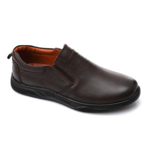 حذاء كلاسيكي برباط للرجال من الجلد الطبيعي بتصميم رسمي أنيق ومريح ونعل متين للثبات والراحة