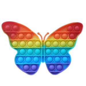 لعبة بوب ات فيدجيت على شكل فراشة بألوان قوس قزح CD-08