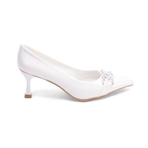 حذاء أنيق بكعب من الجلد بمقدمة مدببة موديل GZ-11