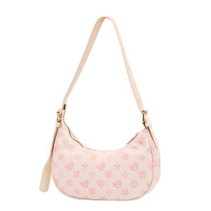 حنايا شنطة كتف لطيفة للنساء بتصميم هلال جمالي شنطة كلاتش عصرية تحت الابط للنساء