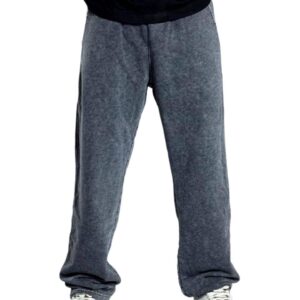 بنطلون قطن بأرجل واسعة للجنسين وقصة مريحة، كاجوال يتناسب مع السير في الطرقات للرجال والنساء، لون باهت