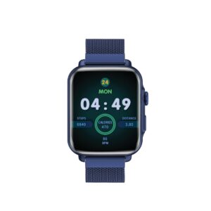 Promate Fitness SmartWatch,37 Sports Modes Bluetooth Fitness Watch with 1.8 IPS Display,100 Watch Faces,15-20 Day Battery Life and IP68 Water Resistance (Blue)