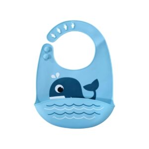 بافتة مريلة رضاعة سيليكون مقاومة للماء مستلزمات اطعام الطفل الصغير