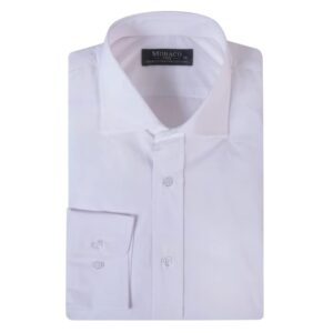 قميص بيسيك باكمام طويلة وجيب على الصدر مع ياقة ايطالية للرجال من موباكو