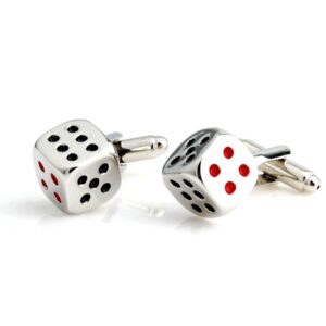 Men's Classic Shape Funny Playing Cufflinks with Gift Box