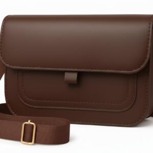 شنطة كروس صغيرة للنساء- شنطة مراسل حديثة من جلد صناعي بحزام قابل للتعديل