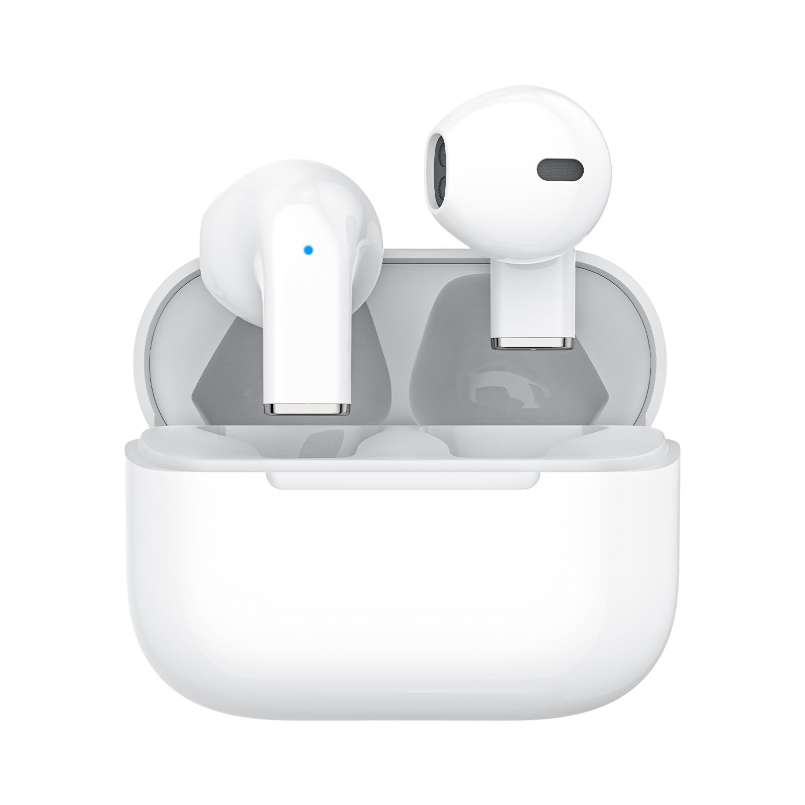 515pruWBCXL Half-in-Ear Wireless Bluetooth Earbuds White | High Quality Sound & Powerful Bass | Ergonomic & Lightweight Design | Stable & Fast Connection | Ideal for Daily Use & Sports