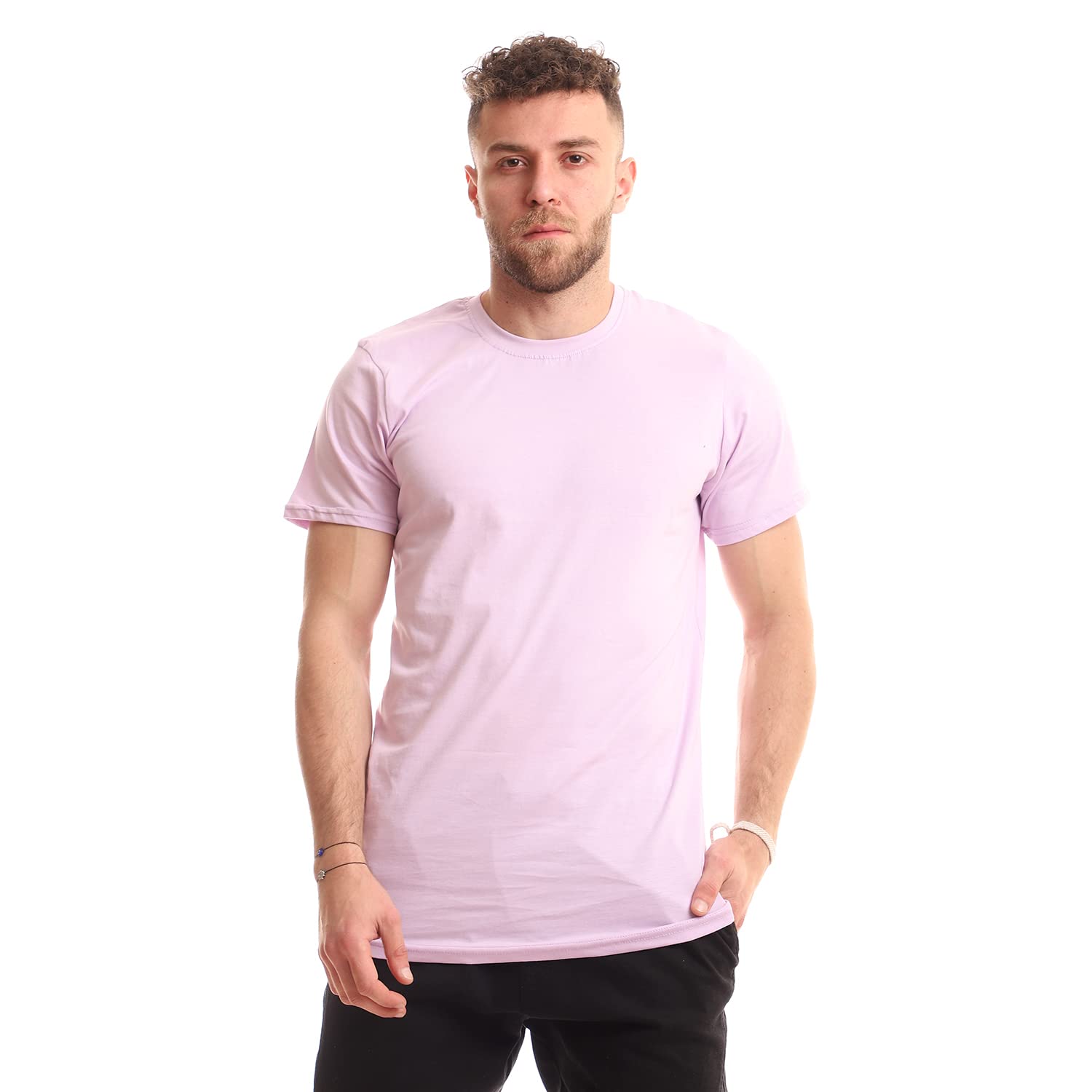 516CX5nPFUL تيشرت بيسيك سادة سهل الارتداء للرجال من اندورا