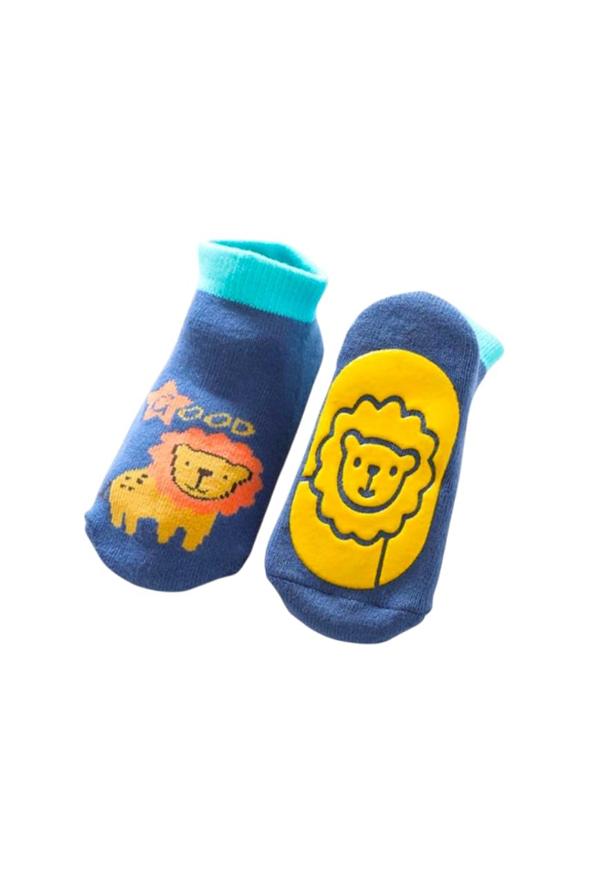 516nxxFFZcL شراب أطفال من القطن مانعة للانزلاق للأولاد والبنات، مناسبة للأطفال بعمر 0 حتى 12 شهراً