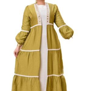 بيزك باكرديجان منفصلين و حزام خارجي الخامة كريشه المقاس وان سايز تلبيس الي 90 كيلو GAMAL SONS FOR ABAYA GS-161-42424-Parent