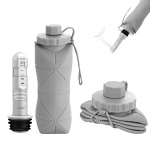 شطاف جو من جوناريس - شطاف محمول عالي الضغط للسفر - شطاف صغير الحجم للسفر للنظافة الشخصية، عناية لطيفة للنساء والرجال (شطاف محمول جو بلس، 800 مل)