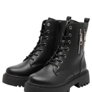 هاف بوت حريمي اسود للشتاء كود9008