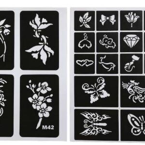 مرايات وعناية شخصية (تاتو ليله الحنه 2 قرطاس حنه الوان ( بنى - اسود) مع 20 صورة مفرغة)