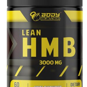 مكمل غذائي إتش إم بي، بودي بيلدر لين، يدعم استعادة العضلات وقوتها، بدون نكهة، 60 حصة، فحم