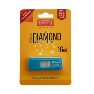 Prima High-Speed Data Storage Flash Memory, 16GB Capacity, Blue