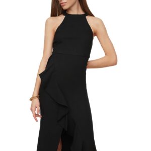 ترنديول فستان سهرة انيق منسوج ومبطن للنساء TPRAW19BB0144 (عبوة من قطعة واحدة)