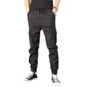 بنطلون للرجال بأستيك فى الوسط خفيف ومرن بتصميم كلاسيكى من ميزة