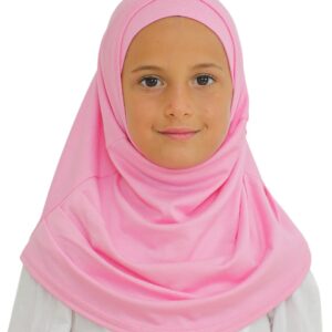 حجاب سهل الارتداء للبنات من برين، وشاح اسلامي للاطفال، حجاب فوري للنساء، اوشحة فسكوز للاطفال لرمضان والعيد